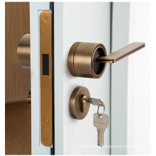 China wholesale indoor bedroom door lock European style wooden door lock Modern and mute door lock